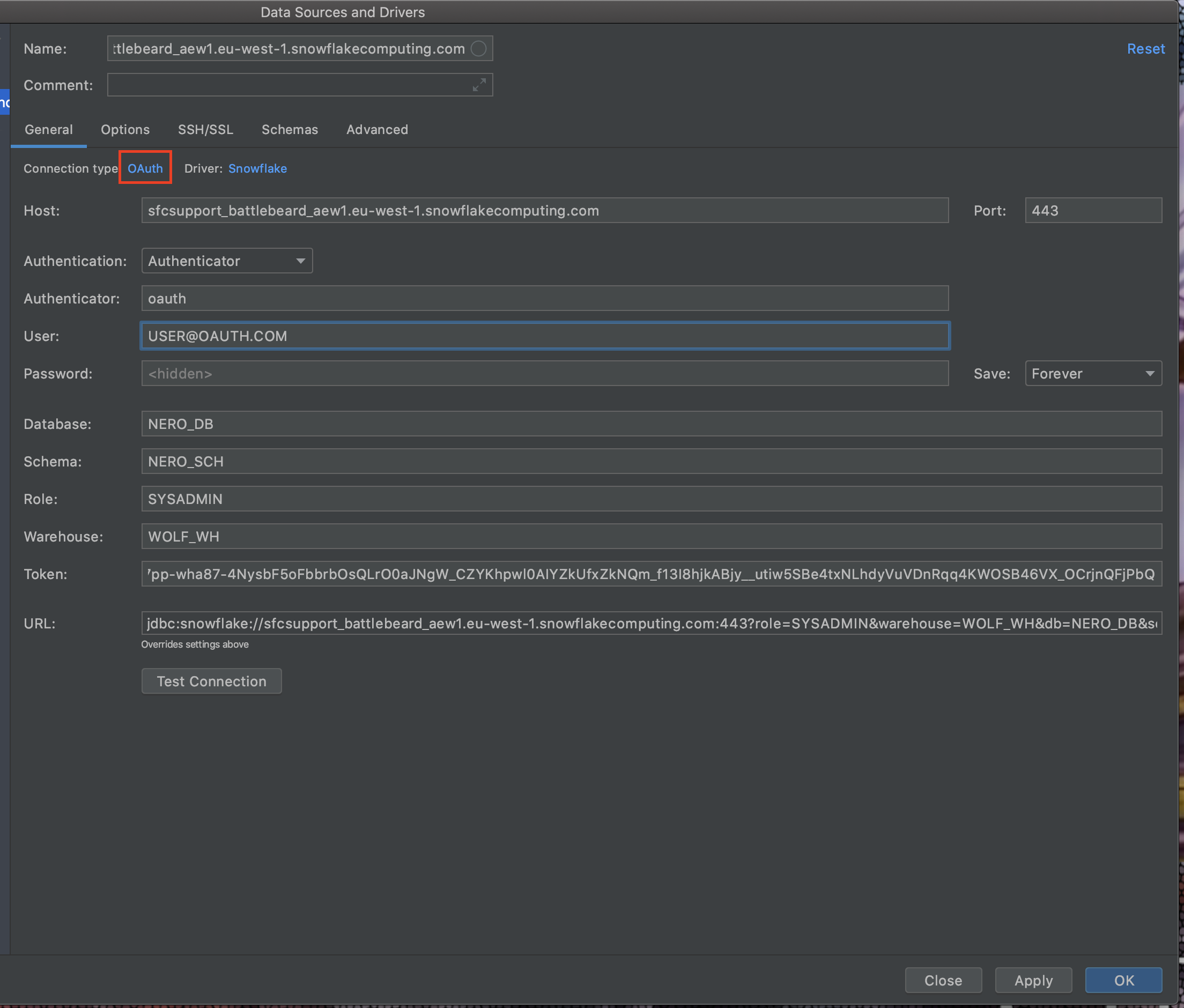 How To: Connect to Snowflake from JetBrains DataGrip using OAuth