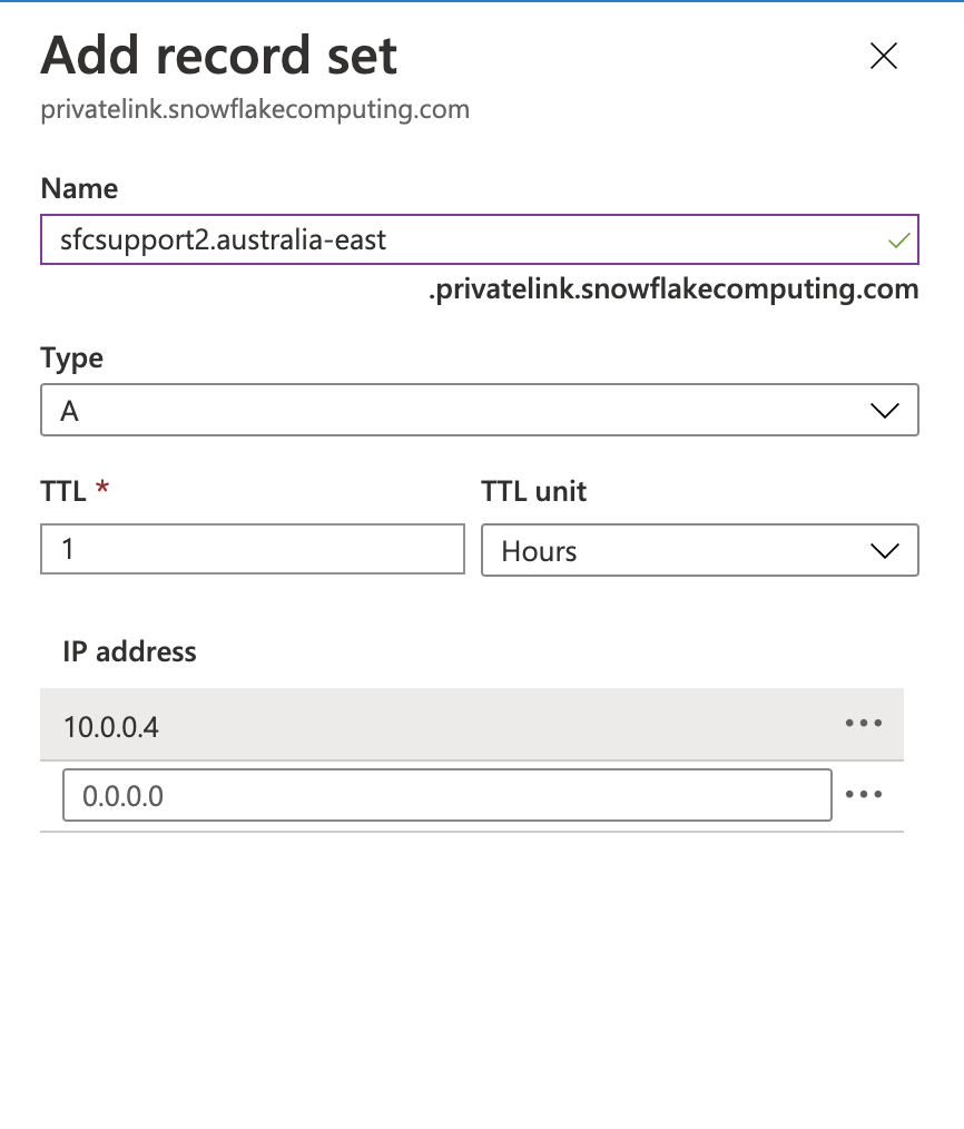 How To: Set-up Private DNS zone for Azure Private Link with Snowflake