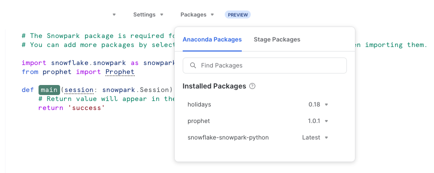 Importing prophet package in Snowpark throws an error related to ...