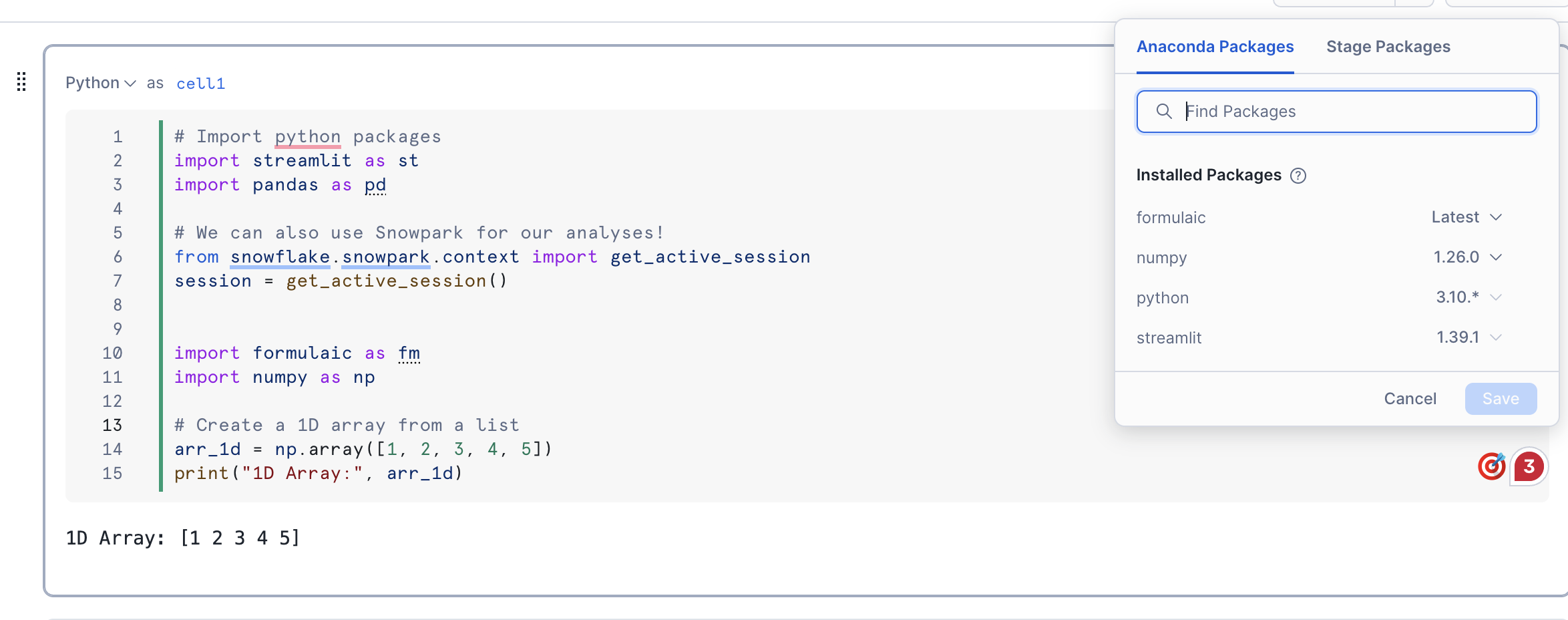 Unable to import Formulaic module