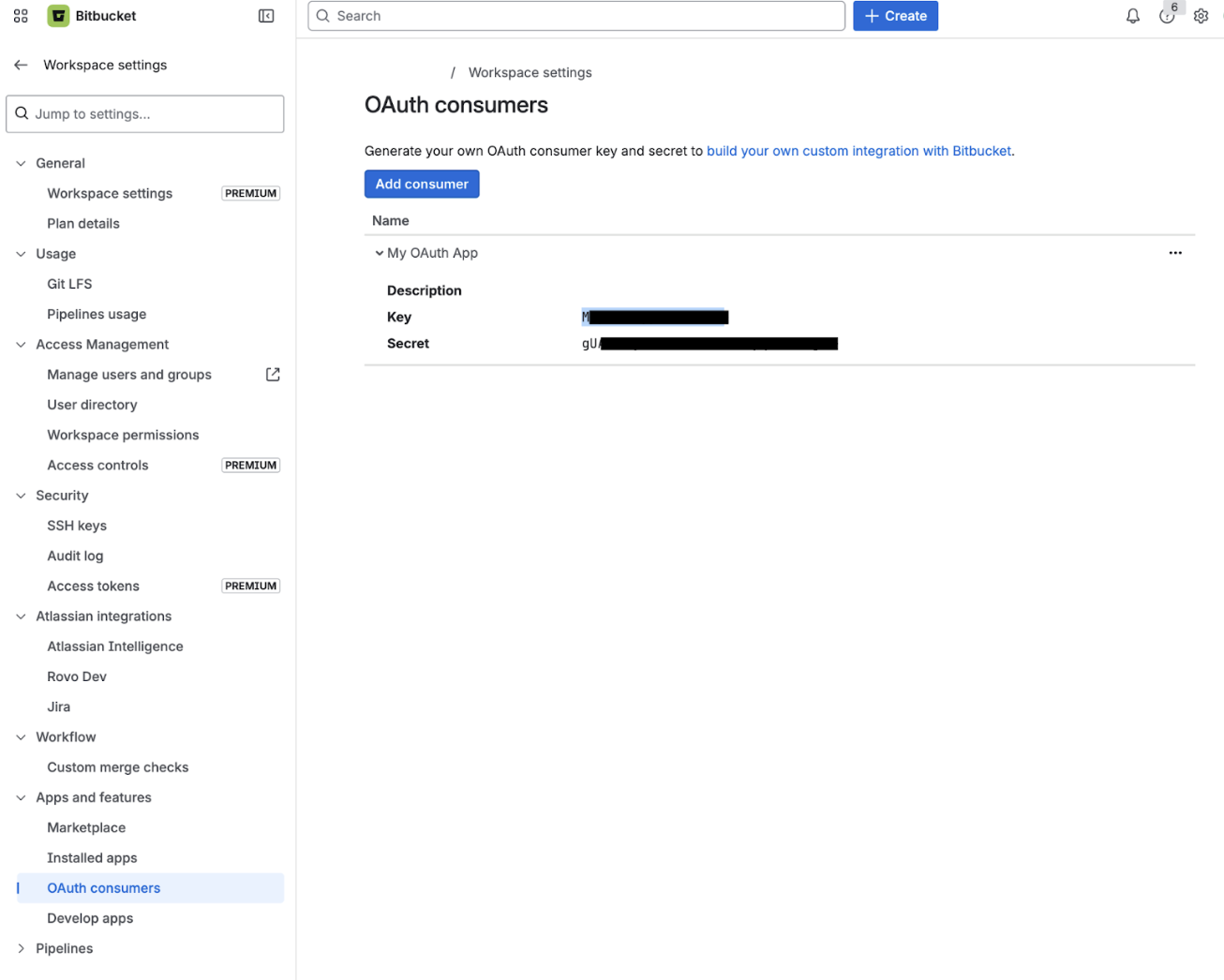 Set up OAuth for Git integration by provider
