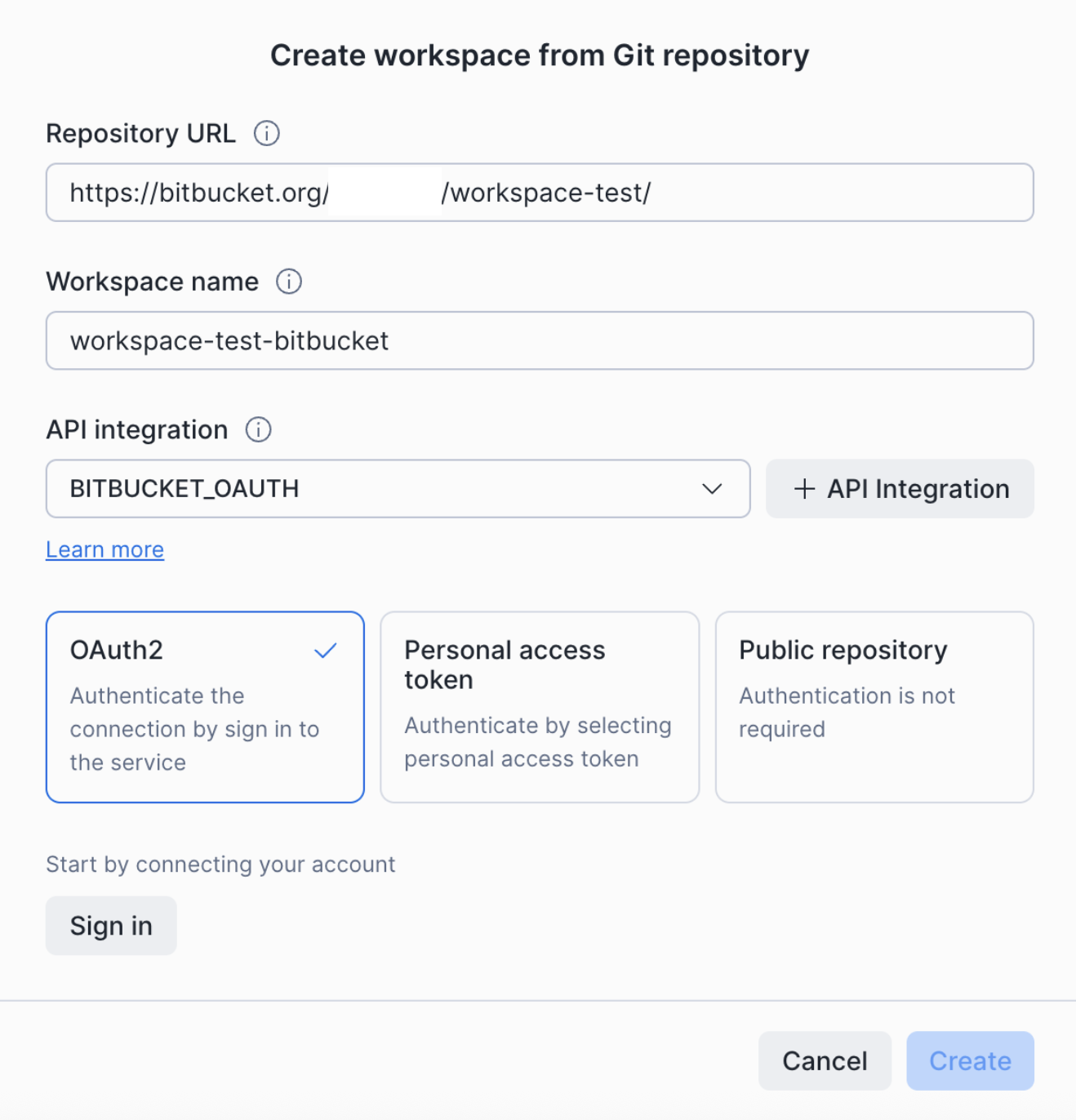 Set up OAuth for Git integration by provider