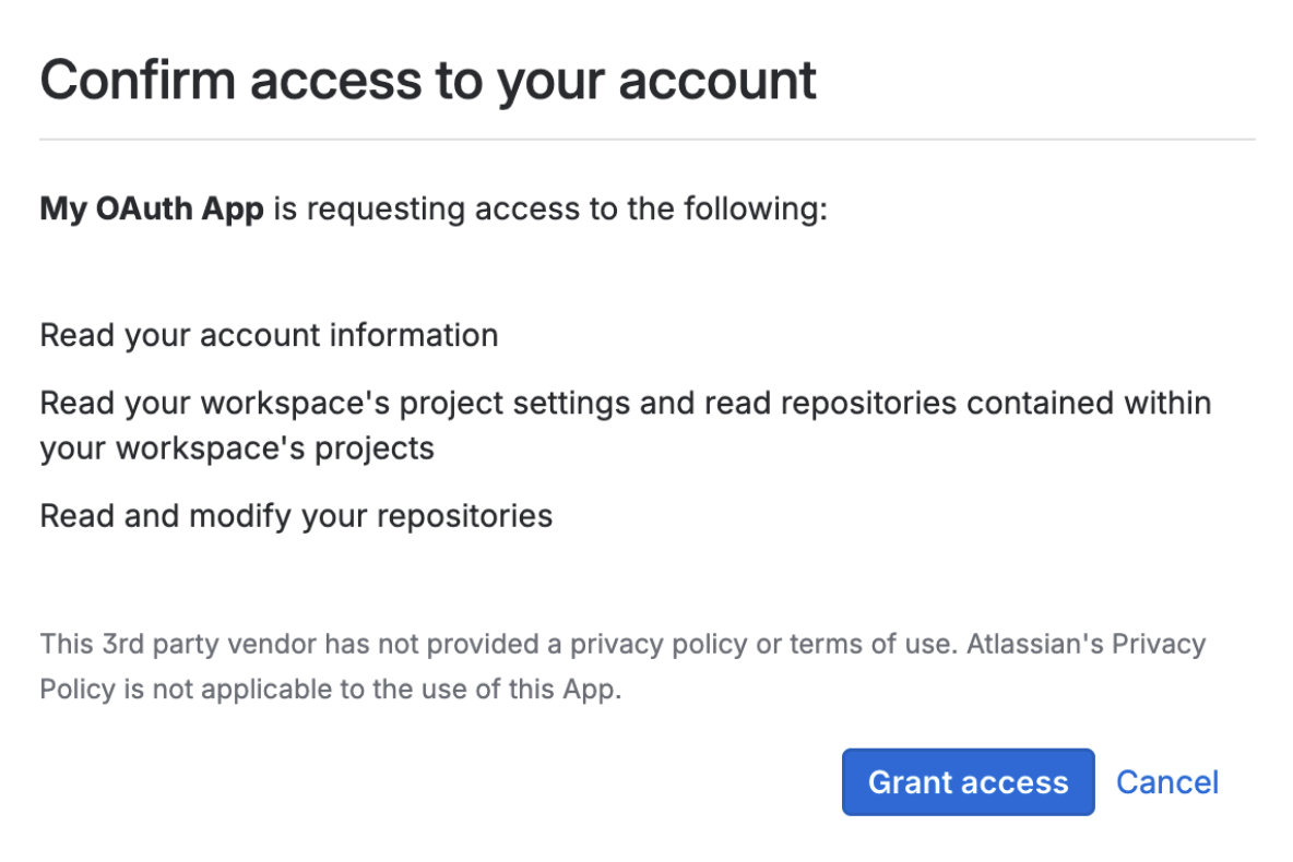Set up OAuth for Git integration by provider